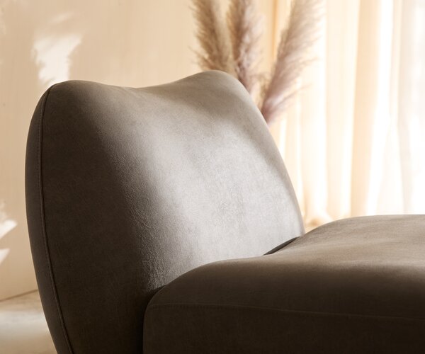 DELIFE Lounge fotel Zena 75x85 cm taupe vintage