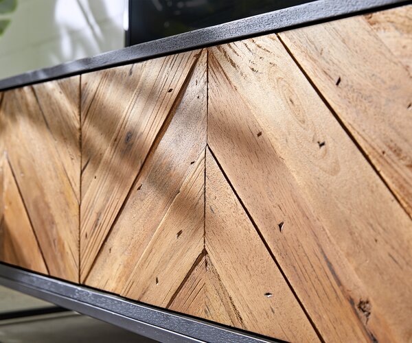 DELIFE TV szekrény Famke 145 cm mango teak 3 ajtós