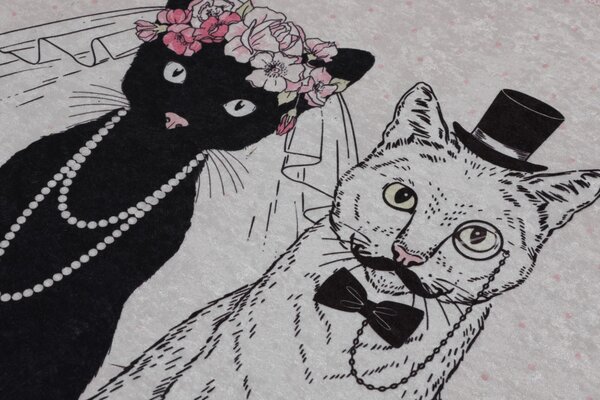 Wedding fürdőszobaszőnyeg, 50×60 cm