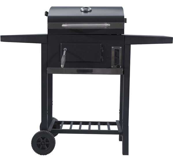 Landgraf faszenes BBQ Grill állítható rácsmagasság, hőmérő
