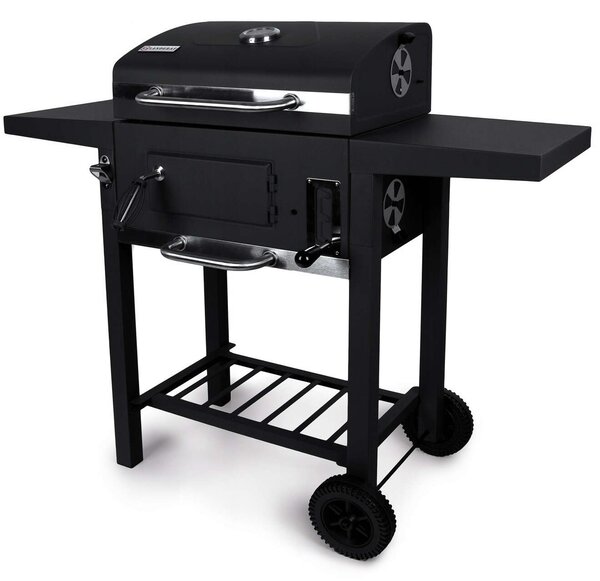 Landgraf faszenes BBQ Grill állítható rácsmagasság, hőmérő