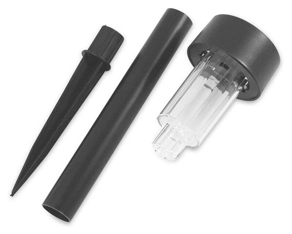 Polifach LED-es kerti Napelemes Lámpa 29,5cm (P-001) - fekete