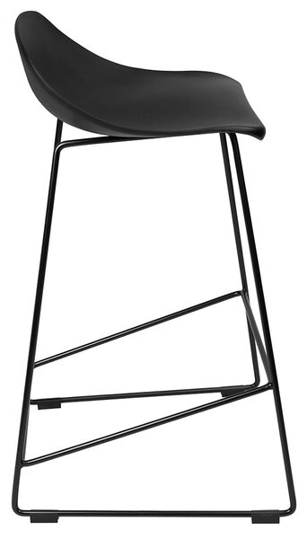 King Home ROLF Polipropilén Bárszék Fekete Modern PC-148A