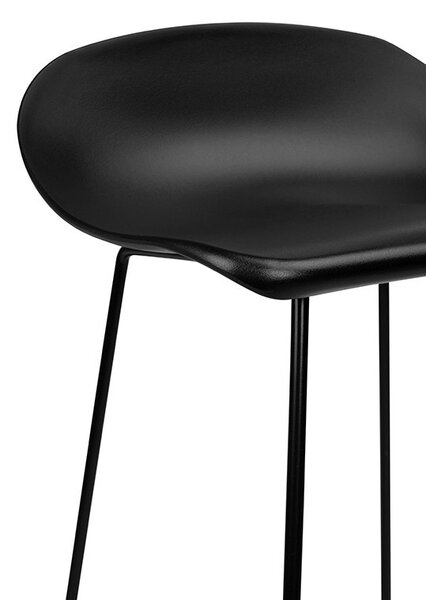 King Home ROLF Polipropilén Bárszék Fekete Modern PC-148A