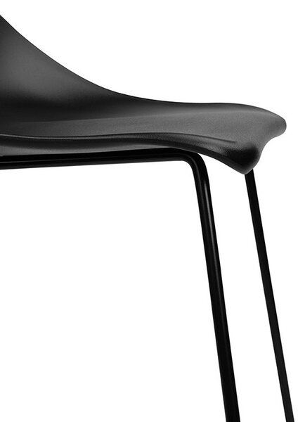 King Home ROLF Polipropilén Bárszék Fekete Modern PC-148A
