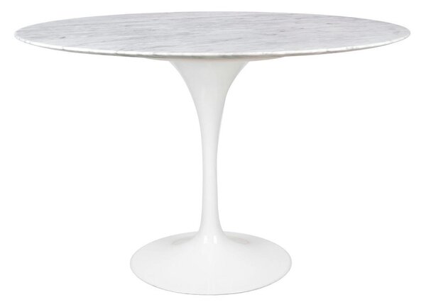 King Home Tulip Marble 120 Carrara étkezőasztal márvány fehér