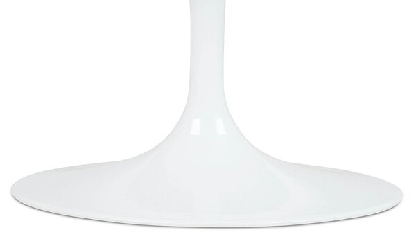 TULIP ELLIPSE MARBLE CARRARA fehér asztal - ovális márványlap, fém