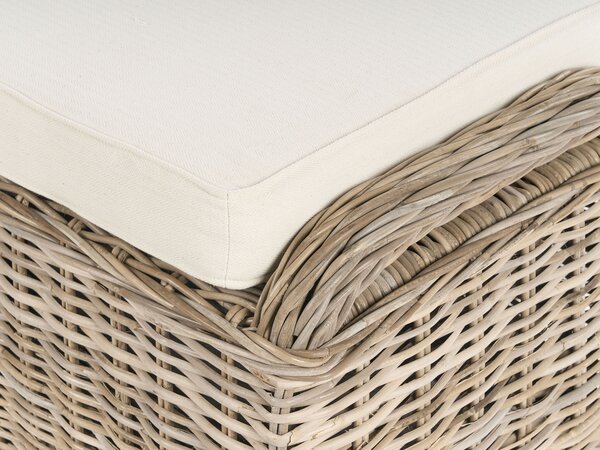 Kerti ottomán SUSUA 140 cm Rattan Természetes