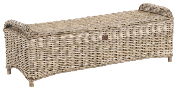 Kerti ottomán SUSUA 140 cm Rattan Természetes