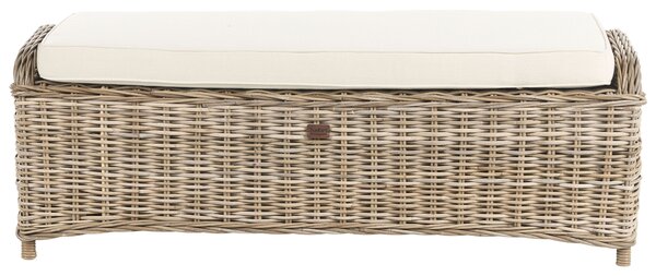 Kerti ottomán SUSUA 140 cm Rattan Természetes