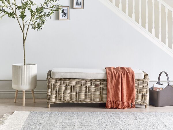 Kerti ottomán SUSUA 140 cm Rattan Természetes