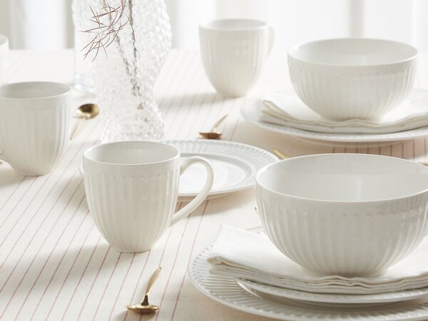 16 darabos étkészlet COWSLIP Porcelán Fehér