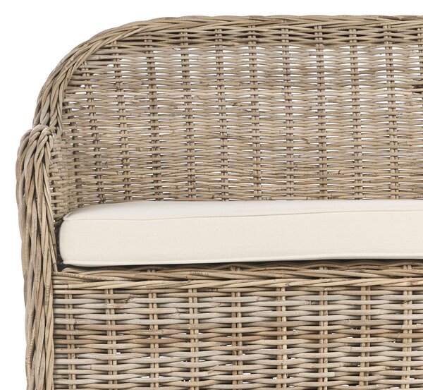 Kerti pad ülőpárnával SUSUA 141 cm Rattan Természetes