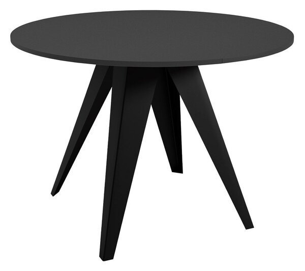 Asztal Oswego 114, 76cm, Fekete