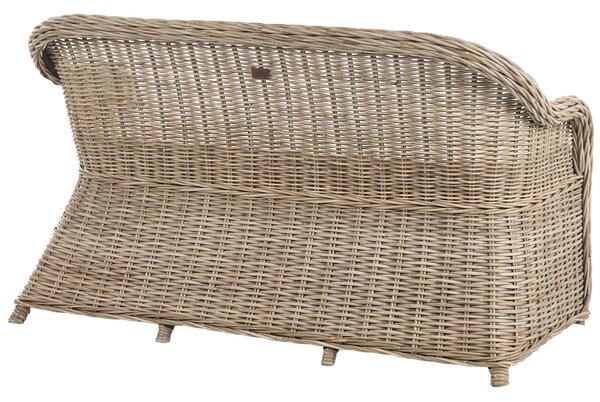 Kerti pad ülőpárnával SUSUA 150 cm Rattan Természetes