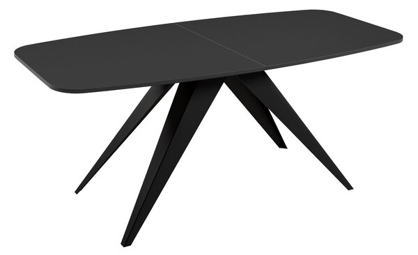 Asztal Oswego 115, 76x80cm, Fekete