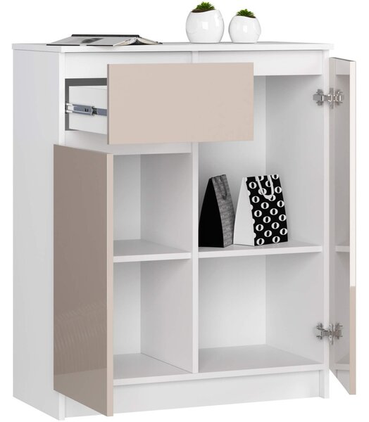 AKORD CLP K80 Komód Magasfényű Cappuccino