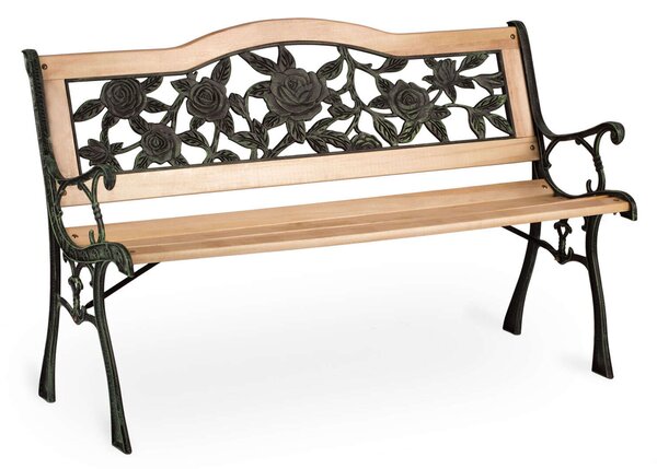 Sofotel Gardi Rose kerti Pad háttámlával 123,5x74x48cm - Natúr, Fekete