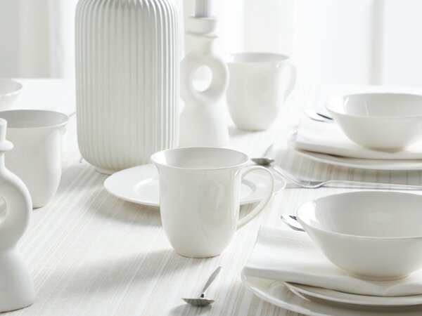 16 darabos étkészlet ELDERBERRY Porcelán Fehér