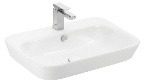 Sanovit - 3065 collections - PULTRA ültethető - Top Counter - porcelán mosdó - - 65 x 45 cm