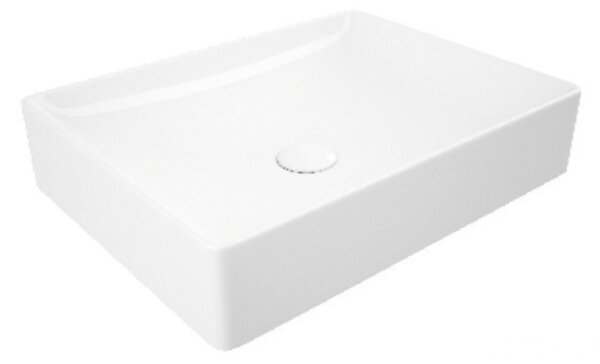 Sanovit SQUARE - PULTRA ültethető - Top Counter - porcelán mosdó - - 50 x 38 cm