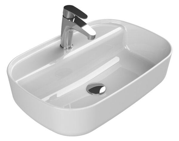 CeraStyle AQUA - PULTRA ültethető - Top Counter - porcelán mosdó - 60 x 40 cm
