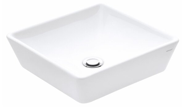 Sanovit DECENTE - PULTRA ültethető - Top Counter - porcelán mosdó - - 40 x 40 cm