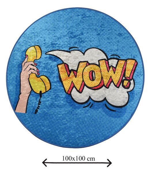 Wow fürdőszobaszőnyeg, Ø100 cm
