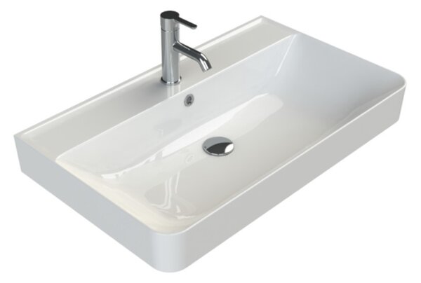 CeraStyle HERA - PULTRA ültethető - Top Counter - porcelán mosdó - 80 x 48 cm