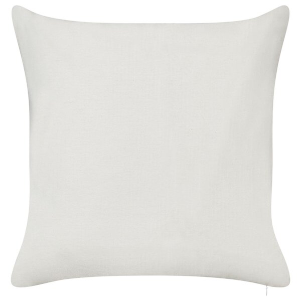 2 db díszpárna ZALEYA Pamut 45 x 45 cm Fehér Virágmintás