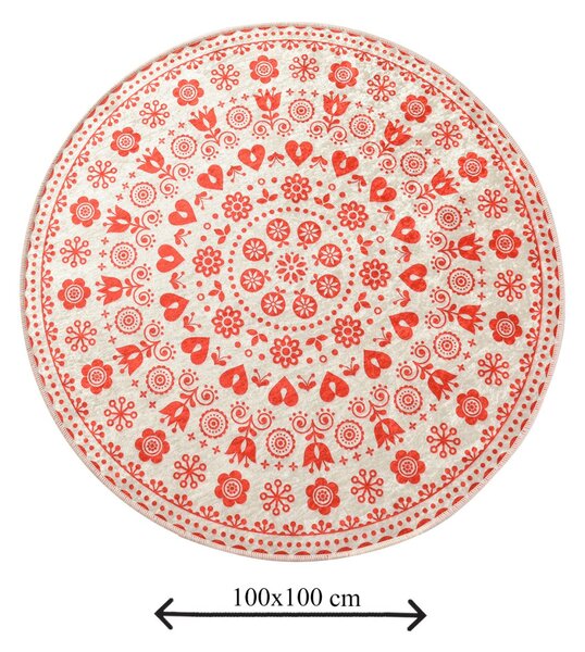 Venice fürdőszobaszőnyeg, Ø100 cm – TR359CHL4228