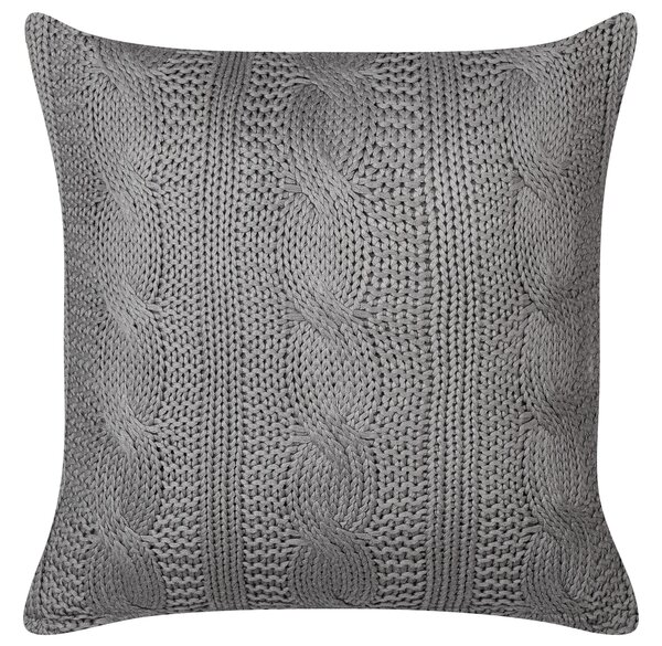 2 db díszpárna CONSTYLIS Pamut 45 x 45 cm Sötétszürke Egyszínű