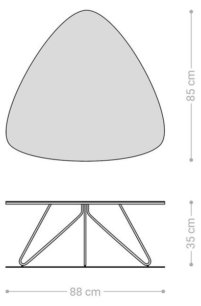 DELIFE Dohányzóasztal Ekrem 88x85 cm kerámia Calacatta Luxe fehér arany szürke hajlított láb kerek fém titán effekt felület