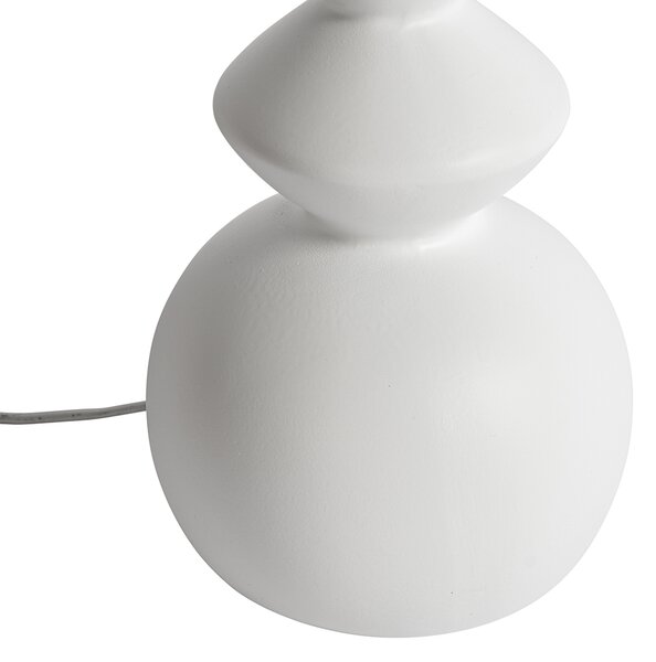 Design asztali lámpa fehér kerámia 15 cm árnyékoló nélkül - Alisia