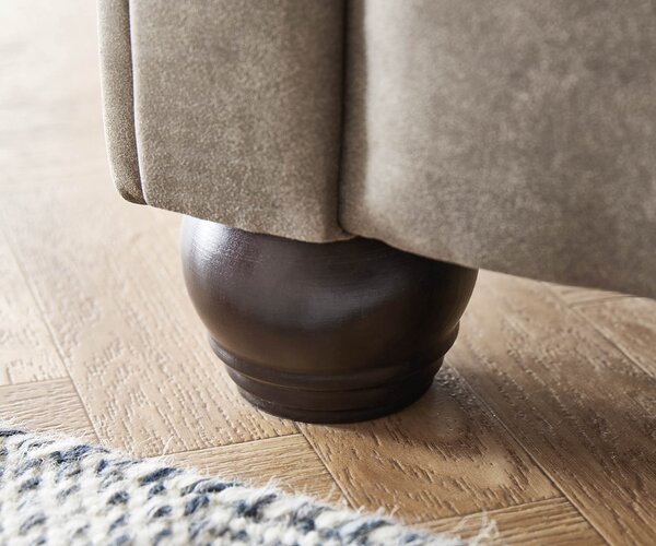 DELIFE Kanapé Chesterfield 3 személyes 200x88 cm vintage taupe kanapé