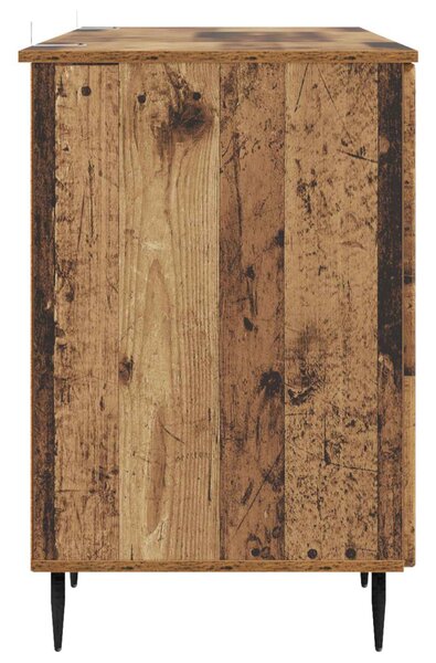 Asztal polcokkal ajtóval Antik Fa 142,5 x 50 x 75 cm Szerelt Fa