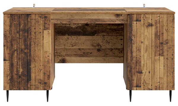 Asztal polcokkal ajtóval Antik Fa 142,5 x 50 x 75 cm Szerelt Fa