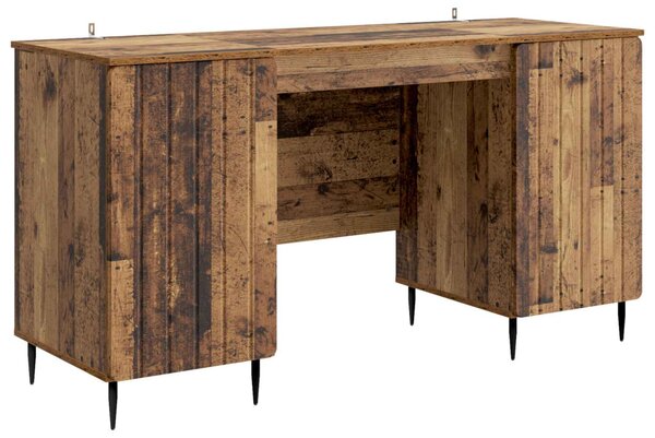 Asztal polcokkal ajtóval Antik Fa 142,5 x 50 x 75 cm Szerelt Fa
