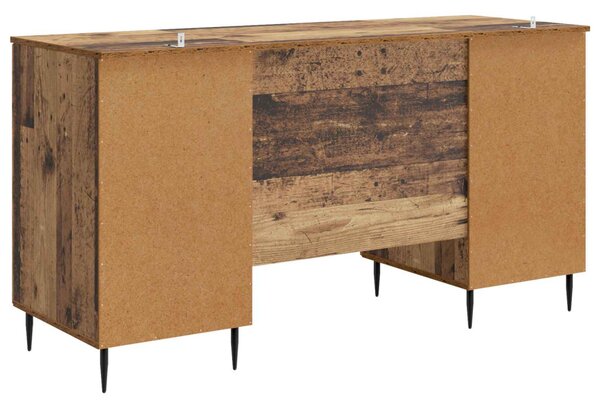 Asztal polcokkal ajtóval Antik Fa 142,5 x 50 x 75 cm Szerelt Fa