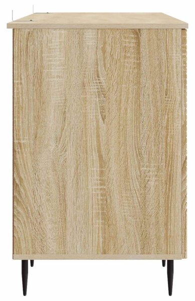 Asztal polcokkal Sonoma Tölgy 142,5 x 50 x 75 cm Szerelt Fa