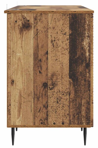 Asztal polcokkal ajtóval Antik Fa 142,5 x 50 x 75 cm Szerelt Fa