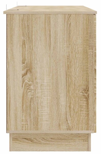 Asztal polcokkal Sonoma Tölgy 142,5 x 50 x 75 cm Szerelt Fa
