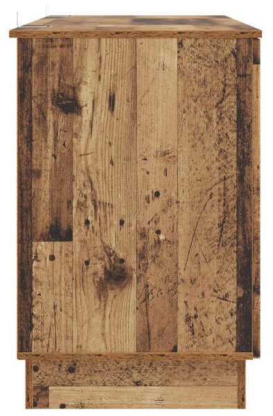 Asztal polcokkal ajtóval Antik Fa 142,5 x 50 x 75 cm Szerelt Fa