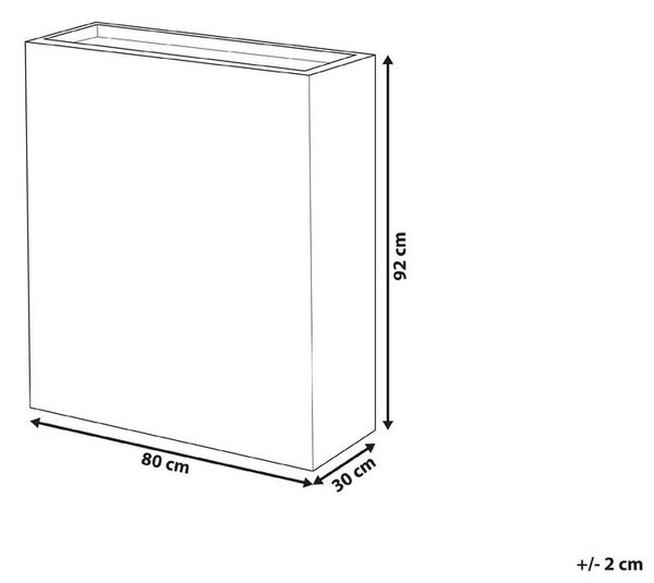 Virágcserép THIMENA 80 cm Fekete