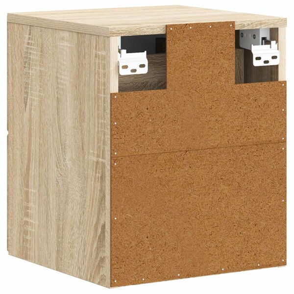 Fali éjjeli szekrény 2 pcs Sonoma Tölgy 34,5 x 33 x 40 cm