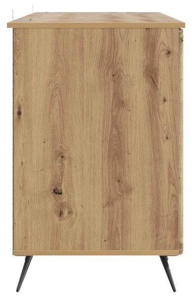 Asztal polcokkal Kézműves Tölgy 142,5 x 50 x 75 cm Szerelt Fa