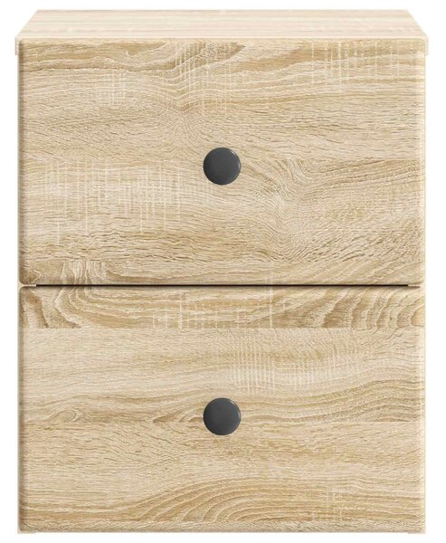 Fali éjjeli szekrény 2 pcs Sonoma Tölgy 34,5 x 33 x 40 cm