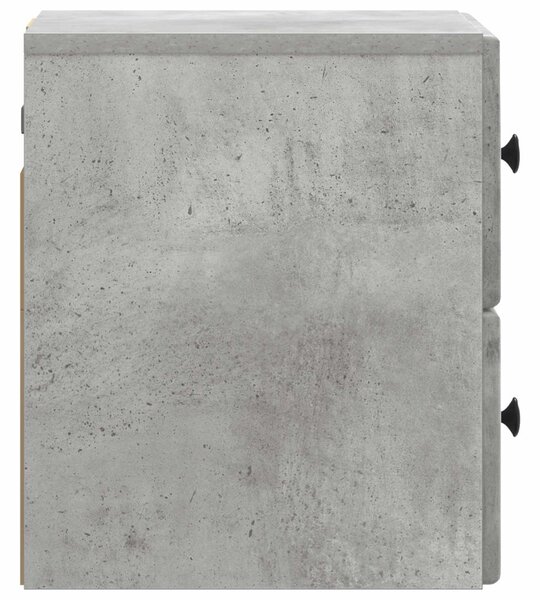Fali éjjeli szekrény 2 pcs Betonszürke 34,5 x 33 x 40 cm