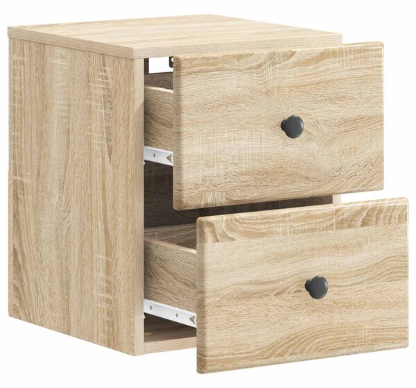 Fali éjjeli szekrény 2 pcs Sonoma Tölgy 34,5 x 33 x 40 cm