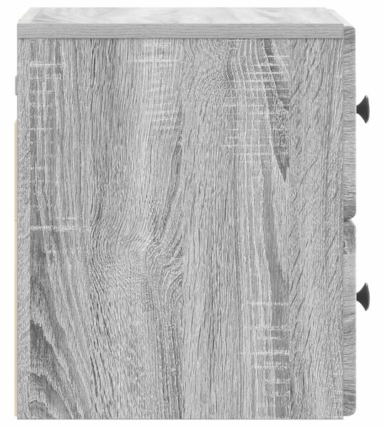 Fali éjjeli szekrény 2 pcs Szürke Sonoma 34,5 x 33 x 40 cm